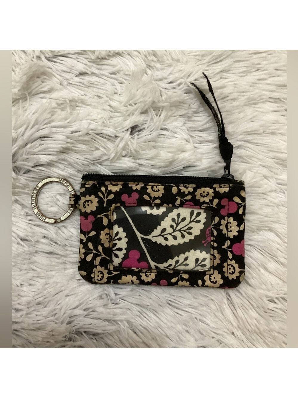 Disney Parks Vera Bradley zip ID Coin Keys Cards holder case